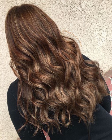 Honey Brown Babylights, Brown Babylights, Sandy Hair, Baby Lights, Caramel Hair, Color Melting, Honey Brown, Balayage, Caramel