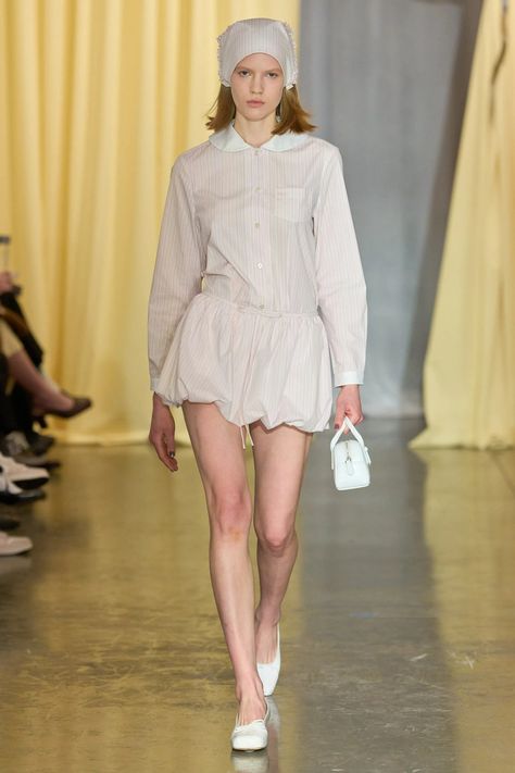 Sandy Liang Fall 2024 Ready-to-Wear Fashion Show | Vogue Sandy Liang, Next Fashion, Woven Dress, Fall 2024, Beauty Trends, New York Fashion Week, New York Fashion, Runway Fashion, Fashion News