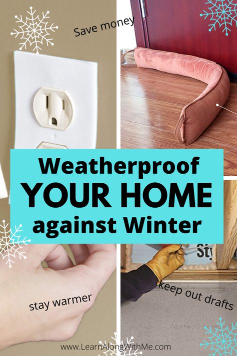 How can I weatherproof my home for winter? Do you already do these things to weatherproof your home against the chill of winter? If not you could be throwing out the window (or door, or rim joists...) Click to see these weatherproofing tips, and save money on your energy bills. Insulate House For Winter, Insulating Your Home Tips, Weather Proofing Windows, How To Seal Windows For Winter, Weather Proofing House, Window Weather Proofing Winter, Insulating Windows For Winter Diy, How To Winterize Your Home, How To Insulate Windows For Winter