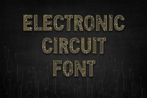 Electronic Circuit Font Electronics Fonts Printed Circuit | Etsy Electronic Font, Technology Font, E Font, Blood Font, Techno Font, Best Tattoo Fonts, Tattoo Script Fonts, School Fonts, Ttf Fonts