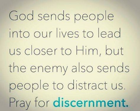 God sends people in our lives to draw us closer to Him. The enemy sends people to distract us. Pray for discernment. The Wisdom Of God, Quotes About Discernment, Book Of James Quotes, Discernment Quotes, The Book Of James, Godly Wisdom, Book Of James, Jesus Christus, Thank You Lord