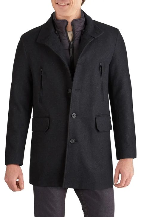 Cole Haan 3-in-1 Car Coat | Nordstrom Quilted Liner Jacket, Liner Jacket, 3 In 1 Jacket, Car Coat, Wool Peacoat, Mens Outerwear, Jacket Sale, 3 In 1, Wool Jacket