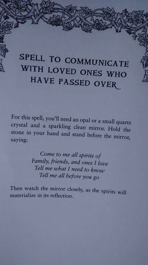 Spell to commune with the dead Witchcraft Spells For Beginners, Hoodoo Spells, Spells For Beginners, Wiccan Magic, Magic Spell Book, Wiccan Witch, Magick Spells, Eclectic Witch, Wiccan Spell Book