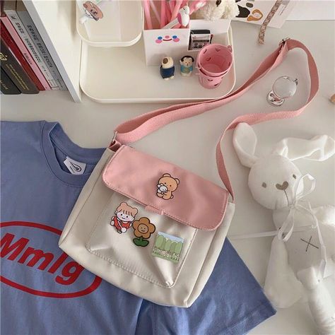 Korean Bags, Korean Bag, Cute School Bags, Kawaii Bags, Aesthetic Bags, Sweet Bags, Y2k Aesthetic Outfits, Cute Backpacks, Pretty Bags