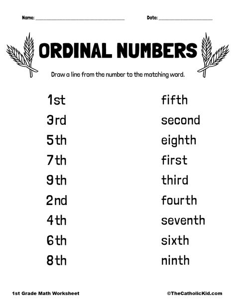 Ordinal Numbers Worksheets Grade 2, Ordinal Numbers Worksheets For Grade 1, Ordinal Numbers Worksheets Kindergarten, Ordinal Numbers Activities, Ordinal Numbers Kindergarten, Ordinal Numbers Worksheets, Number Recognition Worksheets, 1st Grade Reading Worksheets, Learning Websites For Kids