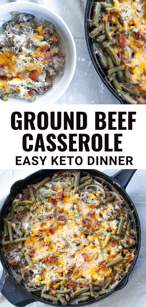 Ground Beef And Green Beans, Ground Beef Green Beans, Keto Recipes With Ground Beef, Beef And Green Beans, Beef Green Beans, Recipe With Ground Beef, Keto Ground Beef, Keto Board, Keto Casseroles