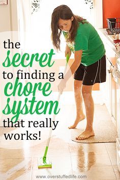 I've tried 30 different chore systems, and they all eventually fail. So does a chore system exist that actually works? I finally figured out the secret! #overstuffedlife Chore System, Keep Your House Clean, Chores For Kids, Positive Parenting, Household Hacks, Cleaning Solutions, Parenting Advice, Cleaning Tips, Cleaning Household