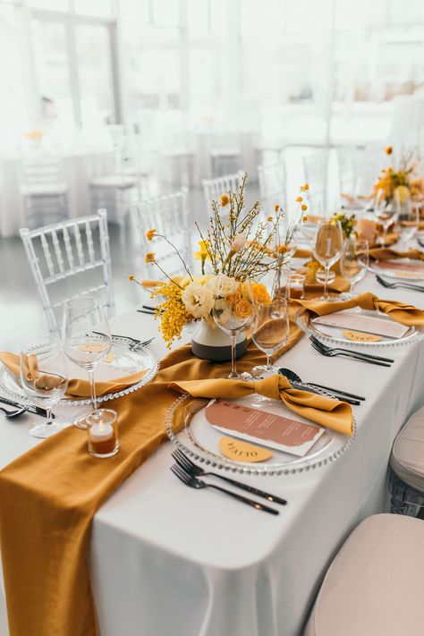 undefined Mustard Wedding Theme, Tumeric And Honey, Mustard Yellow Wedding, Sunshine Wedding, Yellow Wedding Decorations, Mustard Wedding, Creative Dress, Ella Rose, Yellow Wedding Theme