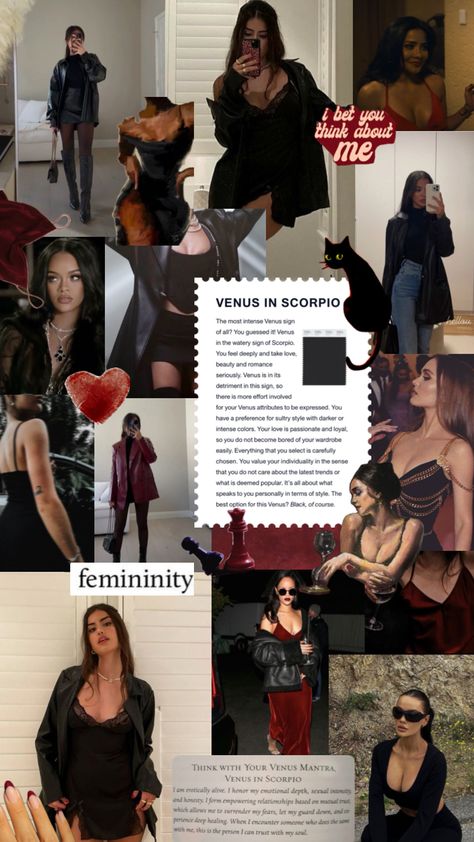 Venus in Scorpio Venus In Scorpio, Scorpio Fashion, Venus In Aries, Venus In Libra, Venus Fashion, Dark Feminine Aesthetic, Feminine Aesthetic, Outfits Aesthetic, Fitness Inspo