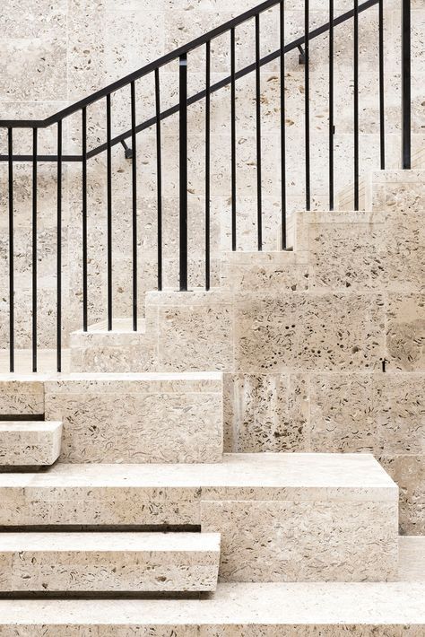 Travertine Staircase, Clements Design, Stairs To Heaven, Landscape Stairs, Stair Lift, Interior Staircase, Exterior Stairs, Stone Stairs, Stairs Architecture