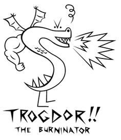 Trogdor! Trogdor The Burninator, Dragon Man, Homestar Runner, Dry Sense Of Humor, Friend Memes, Thatched Roof, School Memories, Pink Panther, Country Side