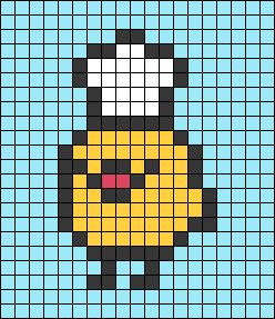 Alpha pattern #48706 | BraceletBook Minecraft Chicken Pixel Art, Tweety Bird Pixel Art, Pixel Art Easy Small Cute, Pixel Art Pattern Ideas, Chicken Pixel Art, Y2k Pixel Art, Duck Pixel Art, Animal Pixel Art, Mini Pixel Art