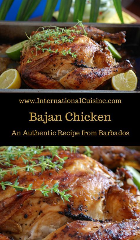 Bajan Recipe, Barbados Food, Baked Chicken Recipe, Juicy Baked Chicken, Carribean Food, Healthy Eating Breakfast, Clean Eating Lunch, Thanksgiving Day Parade, Island Food