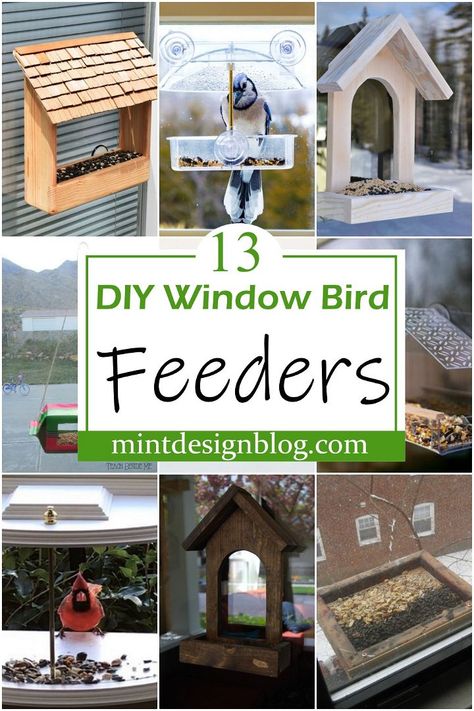 Window Birdhouse, Diy Cloud Light, Diy Cat Shelves, Diy Truck Bedding, Bird Feeder Station, Diy Balcony, Window Bird Feeder, Homemade Bird Feeders, Diy Clouds