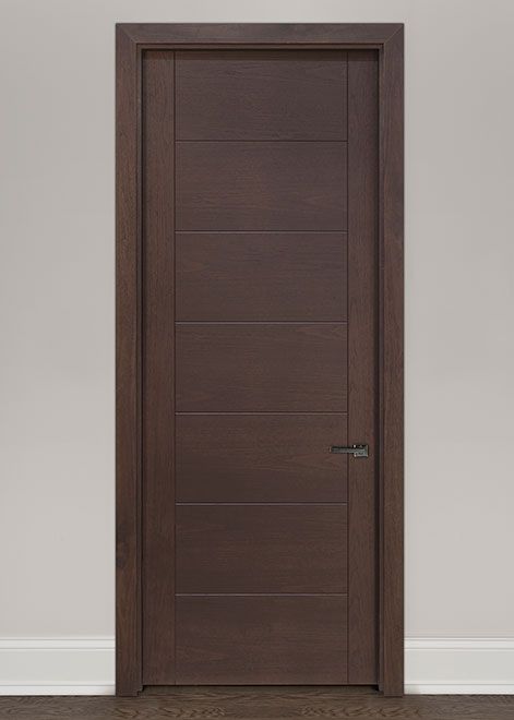 Flush Door Design Modern Veneer, Pintu Hpl, Walnut Interior, Modern Wood Doors, Pintu Interior, Solid Core Interior Doors, Modern Interior Door, Custom Interior Doors, Flush Door Design