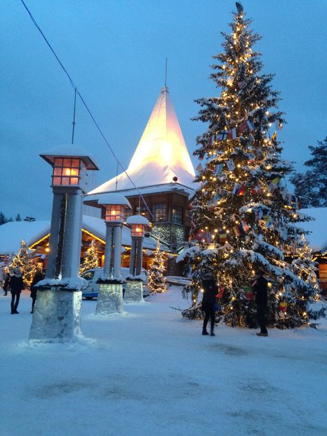 Lapland Finland Christmas, Lap Land, Lapland Aesthetic, Christmas In Finland, Lapland Christmas, Finland Christmas, Santa Claus Village, Dream Holidays, Finland Travel