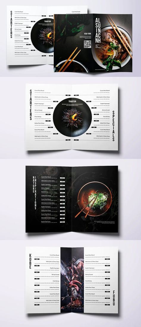 Asian Cuisine Elegant Food Menu Template PSD Chinese Restaurant Menu Design Ideas, Asian Food Menu Design, Asian Restaurant Menu Design, Japanese Food Menu Design, Chinese Restaurant Menu Design, Food Menu Design Layout, Asian Menu Design, Sushi Menu Design, Menu Ideas Restaurant