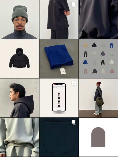 Clothing Grid Instagram, Clothing Brand Ig Feed Ideas, Instagram Clothing Brand Feed, Streetwear Brand Instagram Feed, Streetwear Ig Feed, Social Media Post Ideas For Clothing Brand, Clothing Brand Aesthetic Feed, Instagram Story Clothing Brand, Instagram Feed For Clothing Brand