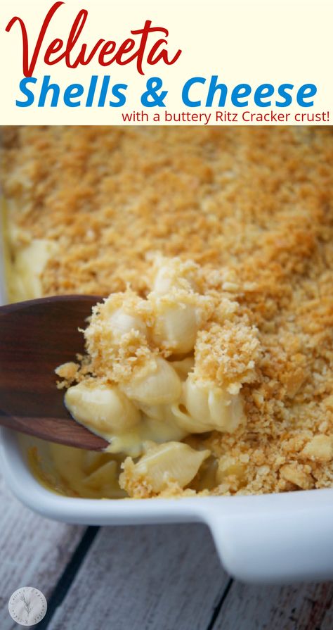 Velveeta Shells And Cheese Recipes, Ritz Cracker Crust, Velveeta Cheese Sauce, Recipes With Velveeta Cheese, Velveeta Shells And Cheese, Shells And Cheese, Velveeta Mac And Cheese, Velveeta Recipes, Cheese Ideas