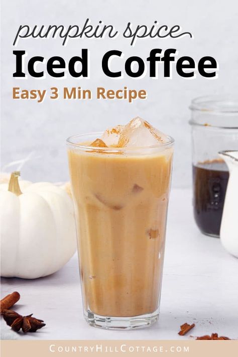 Diy Pumpkin Spice Iced Coffee, Healthy Pumpkin Iced Coffee, Pumpkin Spiced Iced Coffee, Fall Iced Coffee Recipes At Home, Dunkin Donuts Pumpkin Spice Coffee, Easy Pumpkin Spice Latte, Low Carb Coffee Drinks At Home, Pumpkin Iced Coffee Recipe, Pumpkin Ice Coffee