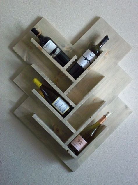 Rocking Chair Woodworking Plans, Easy Woodworking Projects Diy, Wine Rack Plans, Mounted Wine Rack, Wine Rack Design, Chair Woodworking Plans, Woodworking Shop Projects, Wall Mounted Wine Rack, Wine Shelves