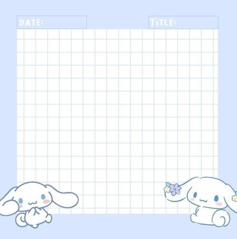 Sanrio Notepad Template, Sanrio Memo Pad Template, Cinnamoroll Notes Template, Cinamoroll Memo Pad, Cinnamoroll Memo Pad Printable, Cinamoroll Notepad, Sticky Note Printing Template, Sanrio Notepad Printable, Anime Sticky Notes Printable