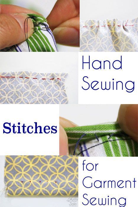 Hand Sewing Stitches - Melly Sews Hand Sewing Stitches, Hand Piecing, Diy Pillow, Hand Stitches, Hand Sewing Projects, Trendy Sewing, Costura Diy, Sew Easy, Sewing Stitches