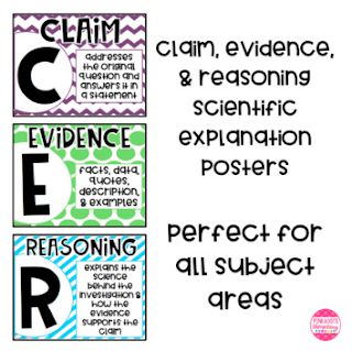 Pinkadots Elementary : Calling All Science Teachers! Cer Writing Claim Evidence Reasoning, Claim Evidence Reasoning Anchor Chart, Cer Writing, Evidence Anchor Chart, Claim Evidence Reasoning, Lab Notebook, Explanation Writing, Science Anchor Charts, 6th Grade Science