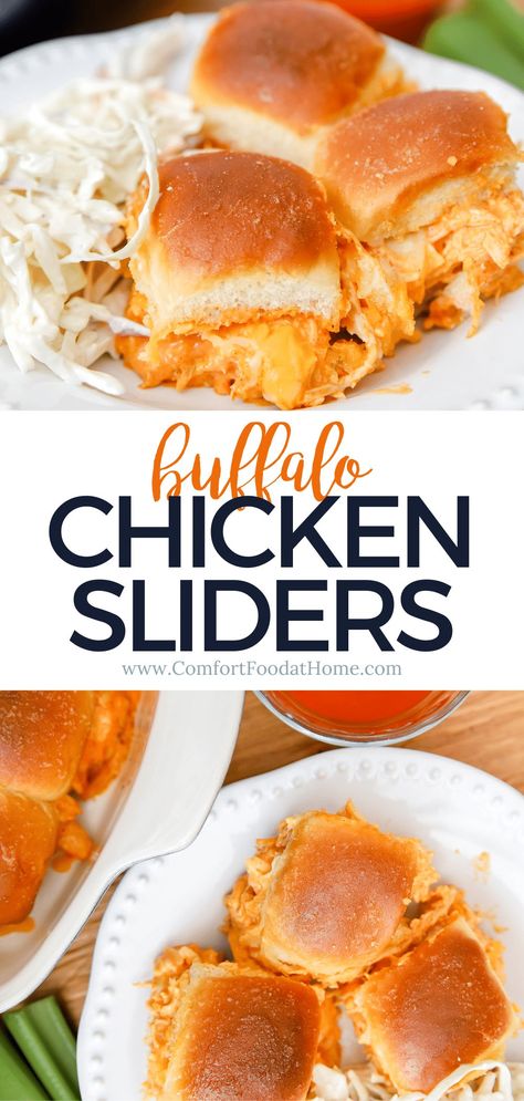 Are you ready for a game-changing snack that will score big at your next football gathering? You have to try this recipe for delicious Buffalo chicken sliders. Buffalo Shredded Chicken Sandwiches, Buffalo Sliders Chicken, Buffalo Chicken Dip Sliders, Buffalo Sliders, Crackers Appetizers, Sliders Recipes Chicken, Buffalo Chicken Dip Easy, Buffalo Chicken Sliders, Creamy Ranch Dressing