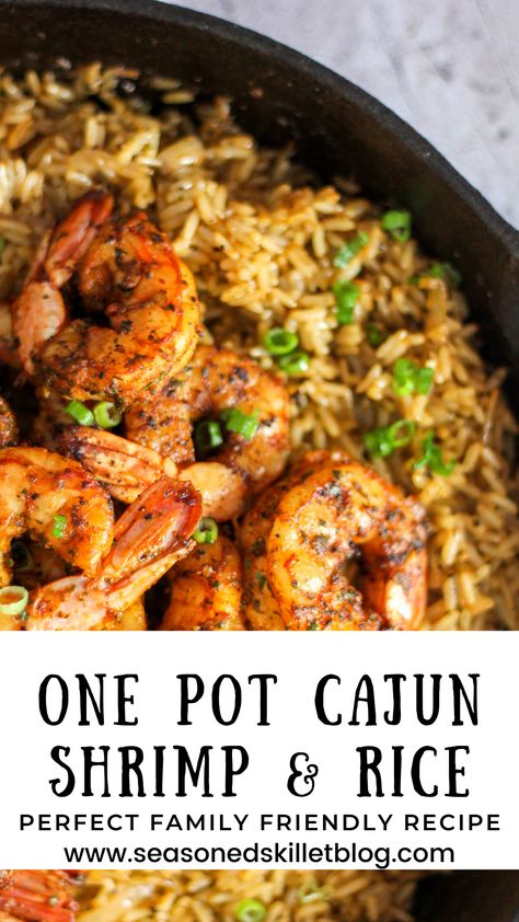 Shrimp And Dirty Rice, One Pot Shrimp And Rice, Cajun Shrimp Rice, Shrimp And Rice Dishes, Cajun Shrimp And Rice, Shrimp Dinners, Shrimp And Rice Recipes, Cajun Shrimp Recipes, Shrimp Rice