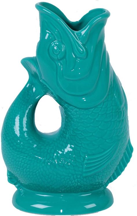 Wade Ceramics Sea Green Gluggle Jug Pitcher, Large G31156/SG/W (contains affiliate link) Unusual Vases, Fish Vase, Wine Carafe, Sea Green Color, Swivel Chair Living Room, Pitcher Vase, Fire Bowls, Water Pitchers, Fish Design