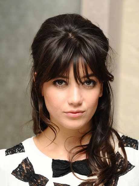 Daisy lowes messy bardot style! Love it Fringe Hairstyles, Long Hair With Bangs, Grunge Hair, Hair Today, Great Hair, Brunettes, Hair Dos, Gorgeous Hair, Bridesmaid Hair