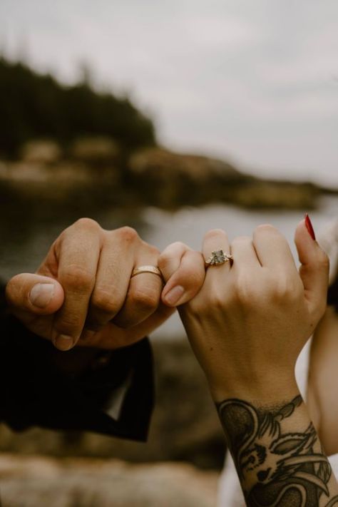 Beautiful Sunrise Elopement Photography | Couples Photos Ideas | Janelle Lyford Photography|Beautiful Sunrise Elopement Photography | Couples Photos Ideas | Janelle Lyford Photography | This beautiful sunrise wedding elopement was filled with moody aesthetics and intimate moments. Find boho elopement photos, moody aesthetic elopement photos, elopement wedding photo inspiration, elopement locations in maine and elopement location inspiration. Book Janelle for your elopement photos! Aesthetic Elopement Photos, Casual Wedding Elopement, Elopement Shoot Photo Ideas, Cute Elopement Pictures, Couples Elopement Photoshoot, Creative Elopement Photos, Elopement Details Photography, Simple Wedding Picture Ideas, Family Elopement Photos