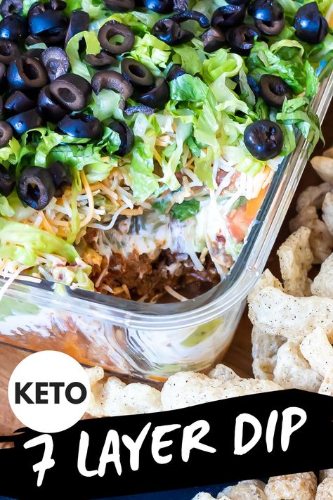 Cast Iron Keto, 7 Layer Taco Dip, 7 Layer Dip Recipe, Layered Dip Recipes, 7 Layer Dip, Layered Taco Dip, Carb Sides, Popular Appetizers, Low Carb Tacos