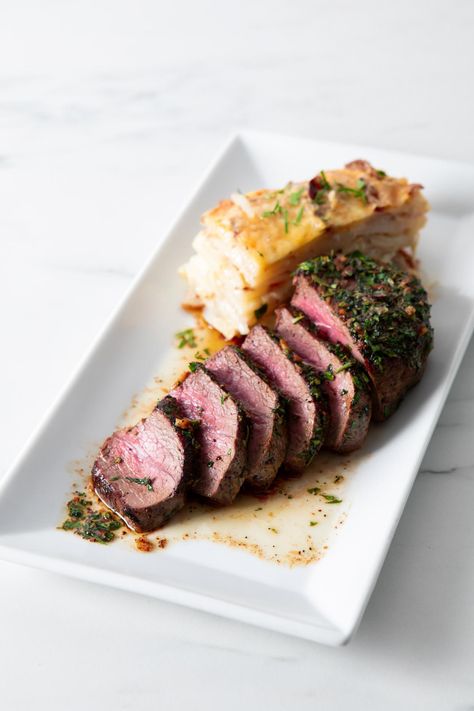 Nugget Markets Bison New York Strip Loin Steak with Herbed Brown Butter Recipe Brisket In Air Fryer, Reheat Brisket, Brisket In Oven, Strip Loin Steak, Bison Steak, Easter Main Dishes, Brisket Seasoning, Herb Crusted Salmon, Bison Recipes