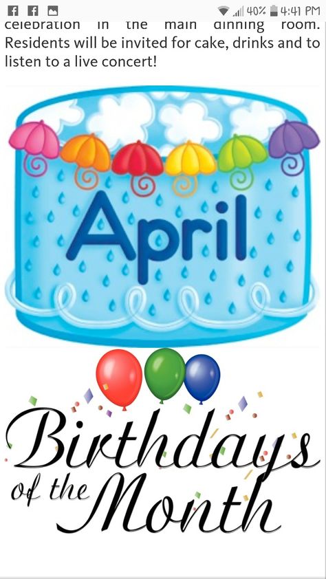 Happy Birthday April Babies April Birthday Cake, April Clipart, April Born, Happy Birthday April, Birth Month Quotes, Birthday Bulletin, Birthday Pins, Happy Birthday Wishes Quotes, Happy Birthday Baby