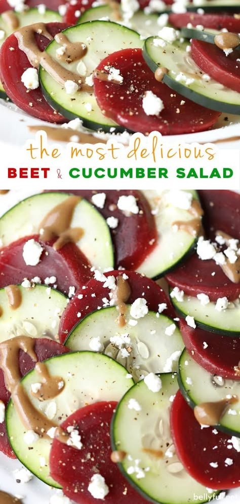 Beet And Cucumber Salad, Cucumber Beet Salad, Marinated Beets, Beet Salad Recipes, Cucumber Diet, Fresh Cucumber, Gorgonzola Cheese, Beet Recipes, Pickled Beets