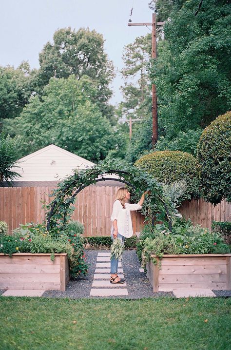 Front Garden Allotment, Small Garden With Arch, Archway To Garden, Using Trellises In The Garden, Walk Through Garden Backyards, Four Raised Garden Beds, Your Garden Made Perfect, Backyard Arch Garden Ideas, Raised Flower Beds With Trellis