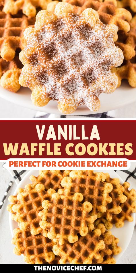 Waffle Iron Recipe, Waffle Iron Cookies, Novice Chef, Cinnamon Roll Waffles, Waffle Iron Recipes, Dessert Waffles, Waffle Maker Recipes, Waffles Easy, Basic Cookies