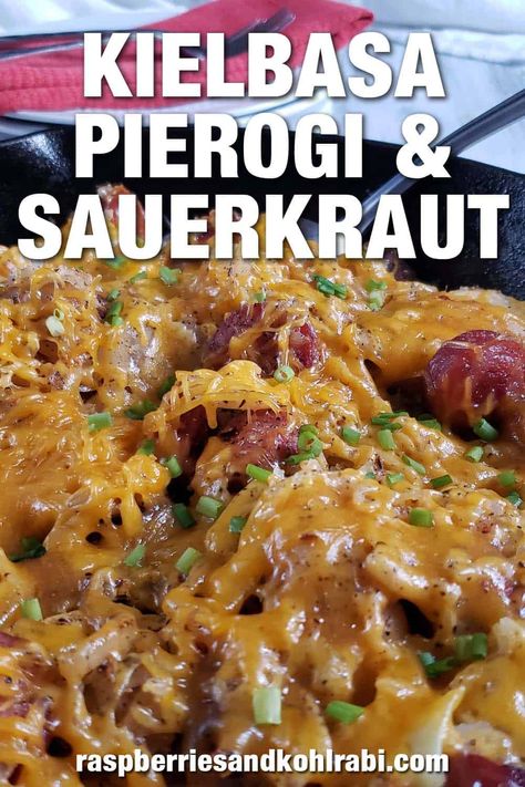 Kielbasa And Cabbage Instant Pot, Pierogi And Sauerkraut, Pierogies And Sauerkraut, Sauerkraut And Perogies, Kielbasa Pierogies Sauerkraut, Kielbasa Sauerkraut And Pierogies, Baked Kielbasa And Sauerkraut, Halushki With Kielbasa, Saurkraut And Ground Beef Recipes