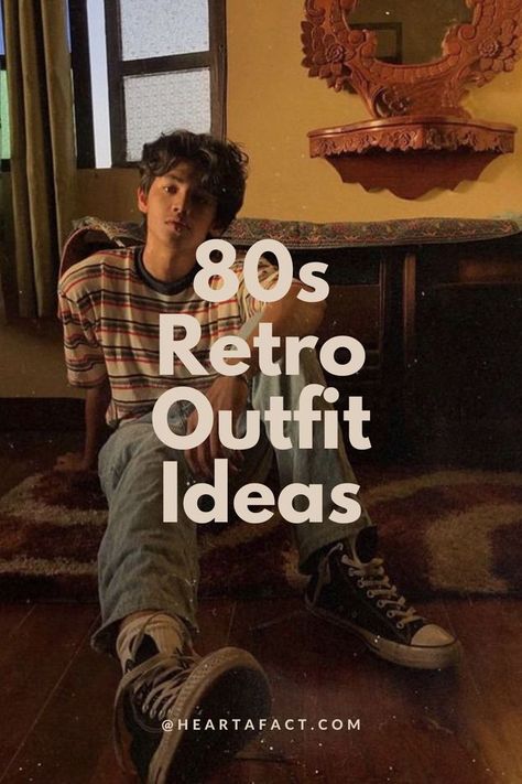 What to Wear to an 80s Party? | 80s Retro Fashion Trends 80s Male Outfits, 80s Retro Outfit Ideas, 80s Fashion Men Outfits, 80s Aesthetic Outfits Men, Retro Men Outfit, 80s Mens Outfits, Retro Outfits Men Vintage, Vintage Aesthetic Outfits Men, Mens Fashion 1980s