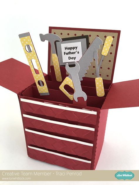 Birthday Card For Men, Card For Men, Lori Whitlock, Cool Birthday Cards, Pop Up Box Cards, Masculine Birthday Cards, Birthday Cards For Men, Shaped Cards, 3d Cards