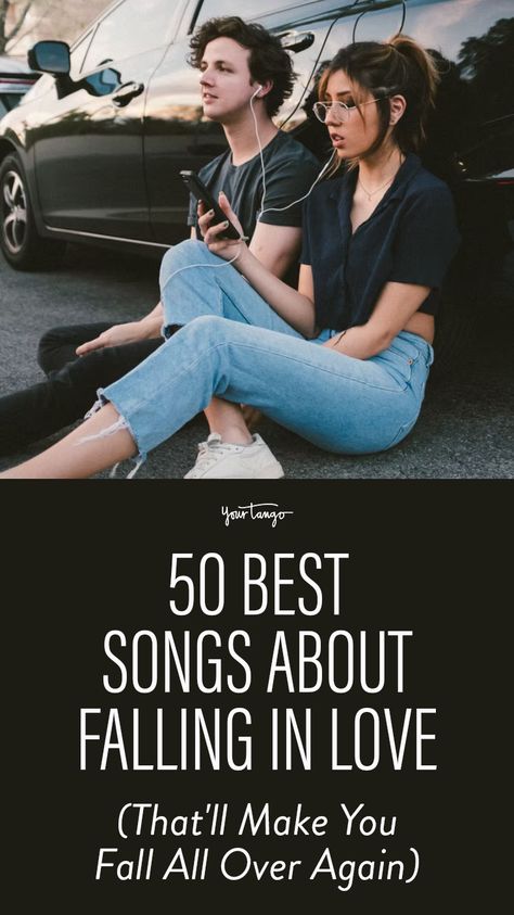 50 Best Songs About Falling In Love Of All Time | YourTango Songs About Falling In Love, Top Love Songs, Falling In Love Songs, Love Song Lyrics Quotes, Beach Songs, Black Color Hairstyles, Country Love Songs, The Greatest Love, Relaxing Songs