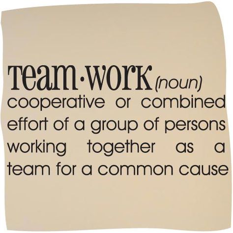 TEAMWORK (noun) Cooperative or combined effort of a group of persons working together as a team for a common cause - #team #work #together #group #words #vocabulary Teamwork Quotes For Work, Inspirational Teamwork Quotes, Employee Motivation, Workplace Quotes, Good Teamwork, Team Building Quotes, Team Quotes, Service Quotes, Teamwork Quotes