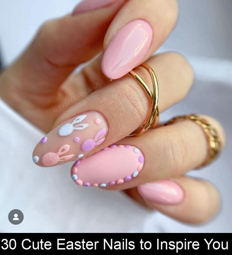 30 Cute Easter Nails to Inspire You #french #tip #nail Easter Nails, Cute Nail Designs, French Nails, Cute Nails, Nail Designs, Easter, Nail Art, Nails