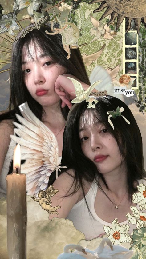 Kpop Sulli, Sulli Choi, Wallpaper Kpop, Vintage Angel, Pretty Angel, Angel Aesthetic, May Flowers, Special People, Wallpapers Vintage