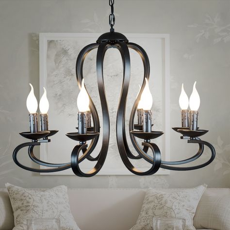 Modern Candle, Luminaire Vintage, Wrought Iron Chandeliers, Vintage Ceiling Lights, Light Study, Modern Candles, Restaurant Lighting, Chandelier Lighting Fixtures, Candle Chandelier