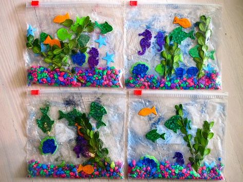 Aquarium Craft Preschool, Craft Aquarium, Kids Aquarium, Aquarium Craft, Multisensory Activities, Summer Camp Crafts, Classroom Art Projects, Vbs Crafts, Ocean Crafts