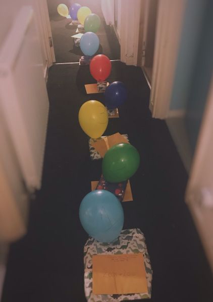 Children’s Birthdays: 5 fun ways to give presents – Mum & Son Adventures Birthday Surprise For Him, Birthday Balloon Surprise, Number Balloons Birthday, Birthday Surprises For Him, Balloon Surprise, Birthday Morning Surprise, Birthday Morning, Surprise For Him, Birthday Traditions