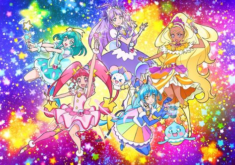 Star Twinkle Precure Captain America Background, Star Twinkle Precure, Twinkle Precure, L Anime, Twinkle Star, Glitter Force, Darling In The Franxx, Blue Cats, Alter Ego